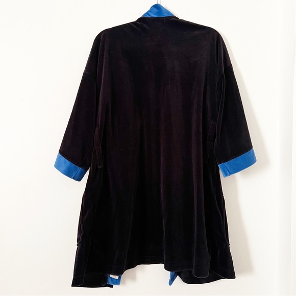 Dior Other Christian Dior Vintage Velour Robe Black Blue One Size